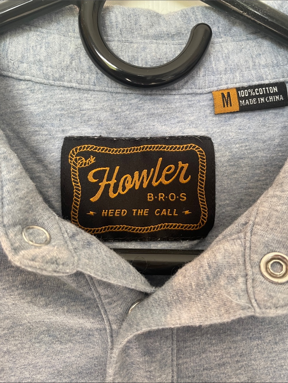 Howler Brothers Light Blue Polo Shirt - Picture 2 of 4